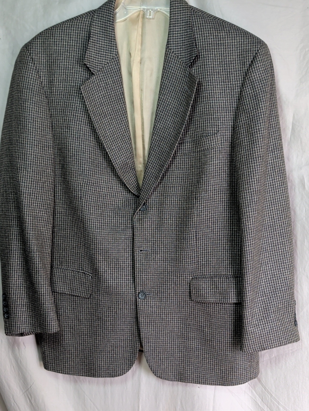 Robert Stock Gray Houndstooth Sport Coat Career Business Office Party And Event